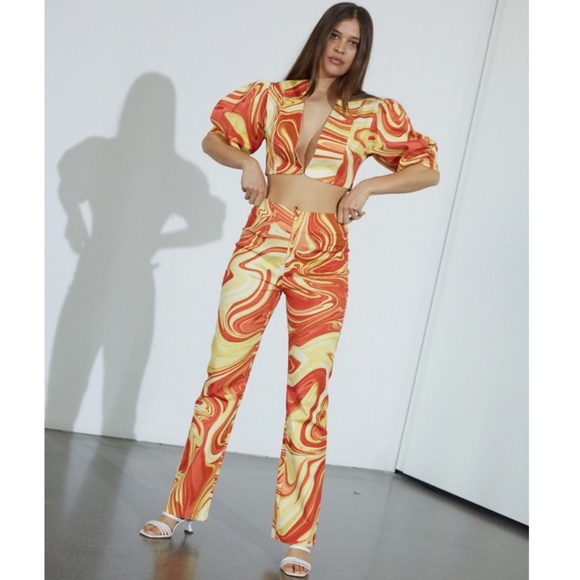 Hosbjerg Vilma Liquid Flare Pants - Picture 6 of 7